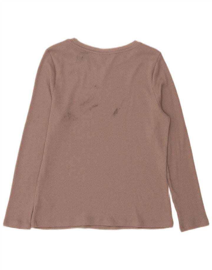 Marks & Spencer Γυναικείο τοπ μακρυμάνικο UK 14 Medium Beige Πολυεστέρας