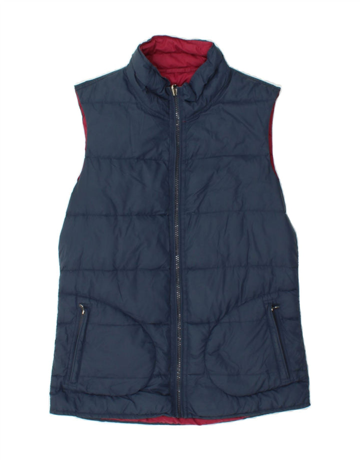 FAT FACE Womens Reversible Padded Gilet UK 12 Medium Pink Polyester Vintage Fat Face and Second-Hand Fat Face from Messina Hembry 