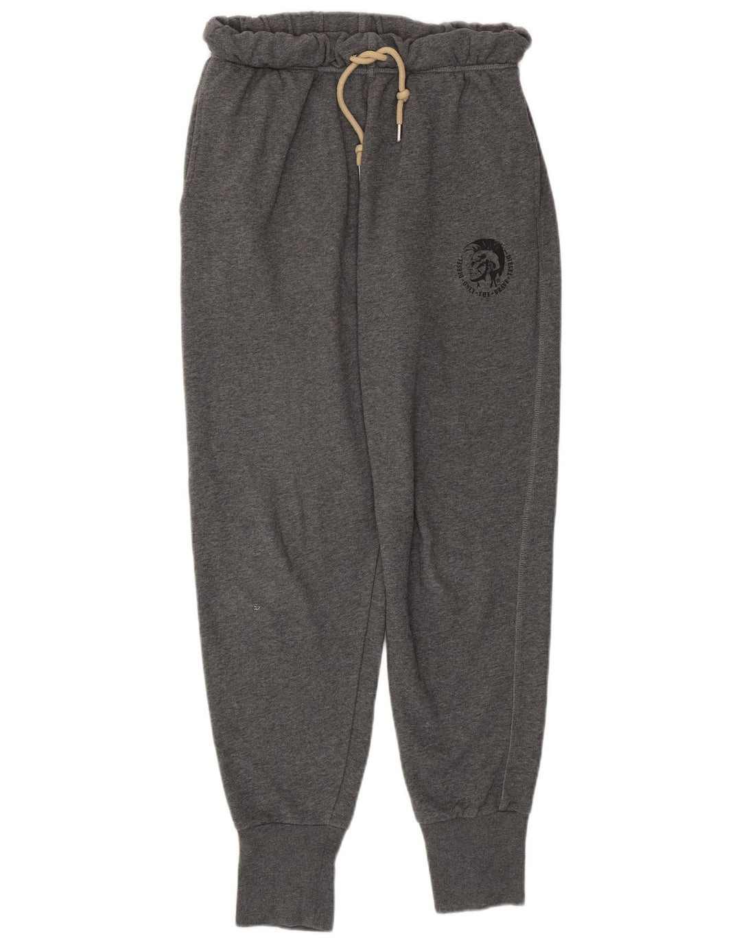 Γυναικεία αθλητική φόρμα DIESEL Παντελόνι Joggers UK 12 μεσαίο γκρι βαμβακερό