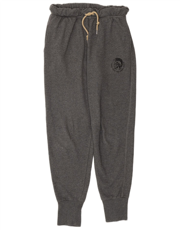 Γυναικεία αθλητική φόρμα DIESEL Παντελόνι Joggers UK 12 μεσαίο γκρι βαμβακερό
