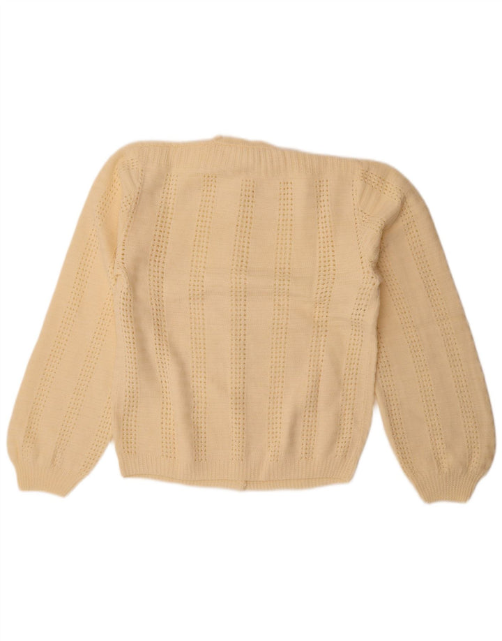Vintage γυναικεία ζακέτα UK 14 Large Off White