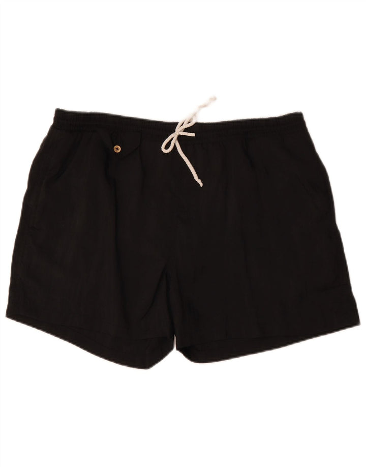 Ανδρικό αθλητικό σορτς VINTAGE Μεγάλο Μαύρο Πολυαμίδιο