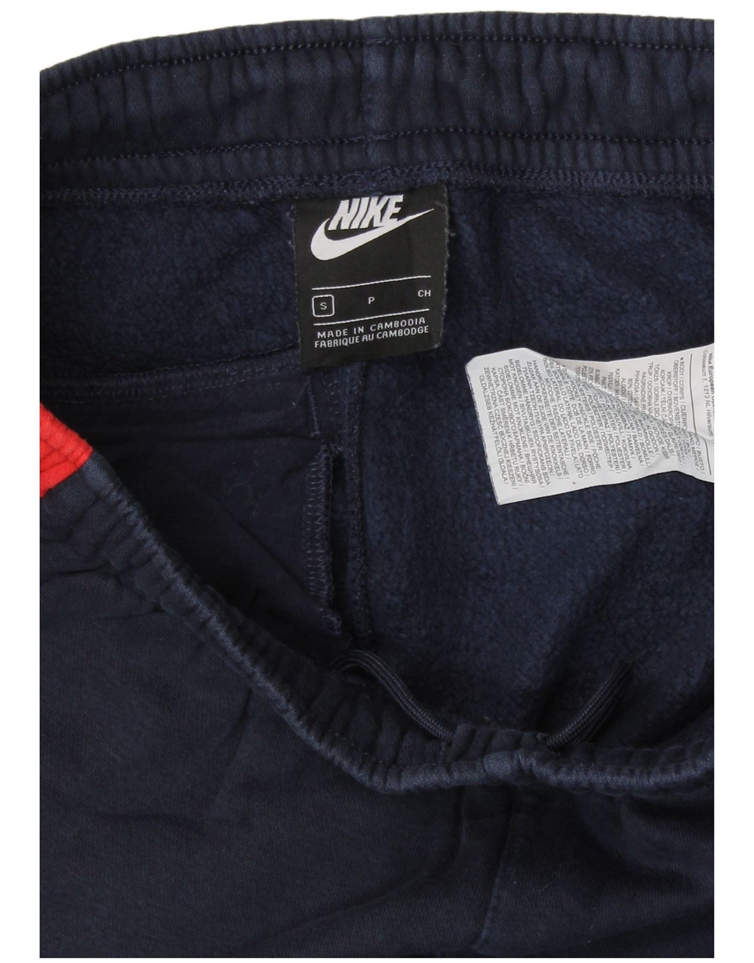 Ανδρική φόρμα NIKE Παντελόνι Joggers Small Navy Blue Colourblock Βαμβακερό
