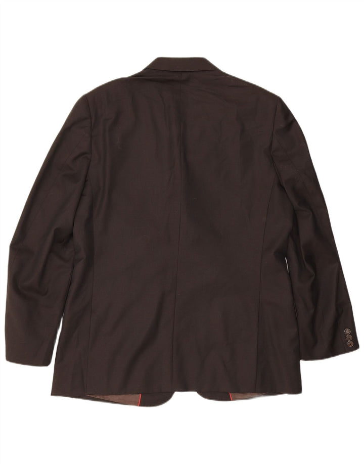 Massimo Dutti Ανδρικό σακάκι σακάκι με 3 κουμπιά UK 42 XL καφέ μαλλί