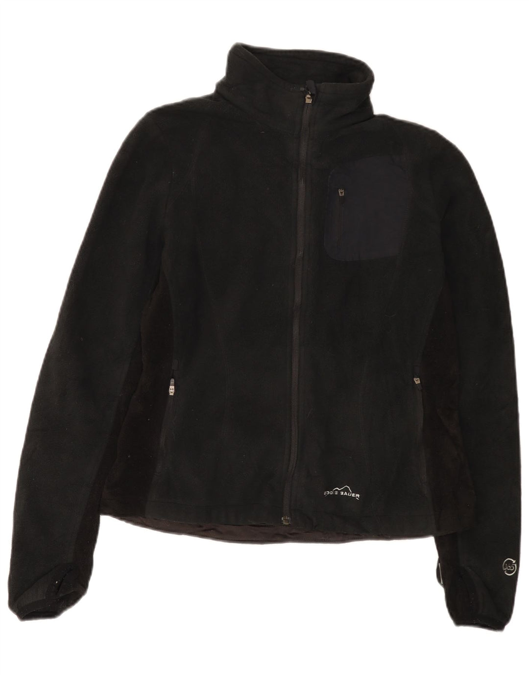 Eddie Bauer Γυναικείο Fleece Jacket UK 14 Medium Black Polyester