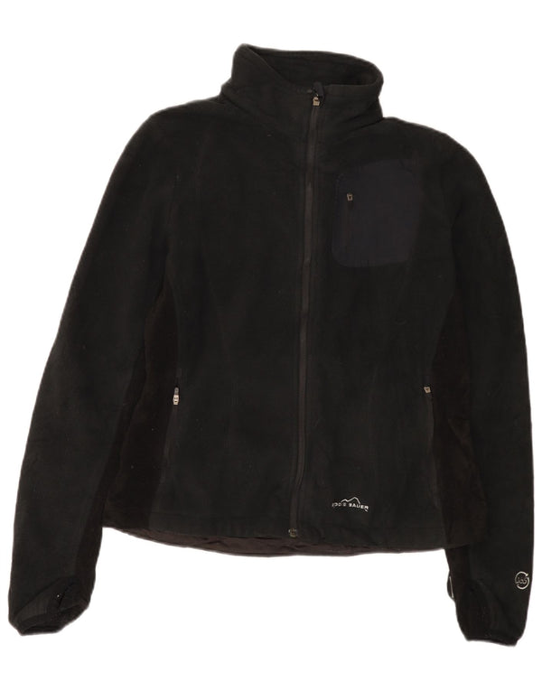 Eddie Bauer Γυναικείο Fleece Jacket UK 14 Medium Black Polyester