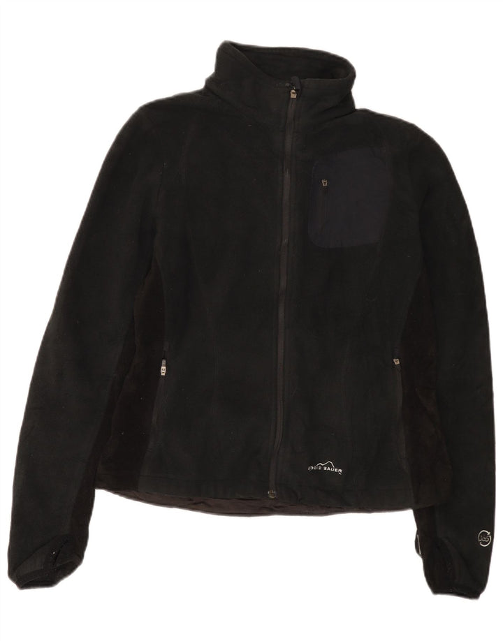 Eddie Bauer Γυναικείο Fleece Jacket UK 14 Medium Black Polyester