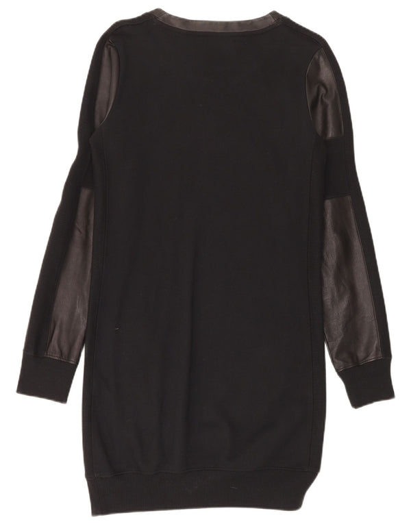 Diesel γυναικείο μακρυμάνικο φόρεμα UK 10 Small Black Colourblock
