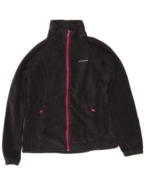 COLUMBIA Γυναικείο Fleece Jacket UK 16 Large Black Polyester