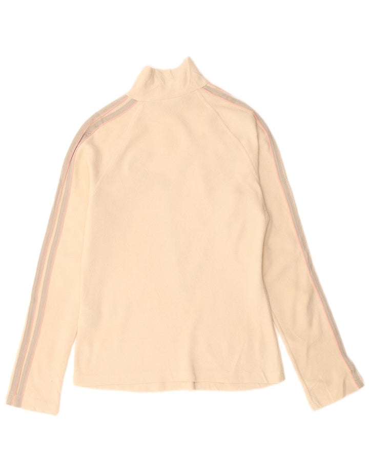Adidas γυναικείο φερμουάρ Fleece Jumper UK 14 Large Beige Polyester