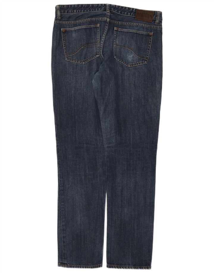 Fat Face Ανδρικό Slim Jeans W36 L33 Navy Blue Cotton