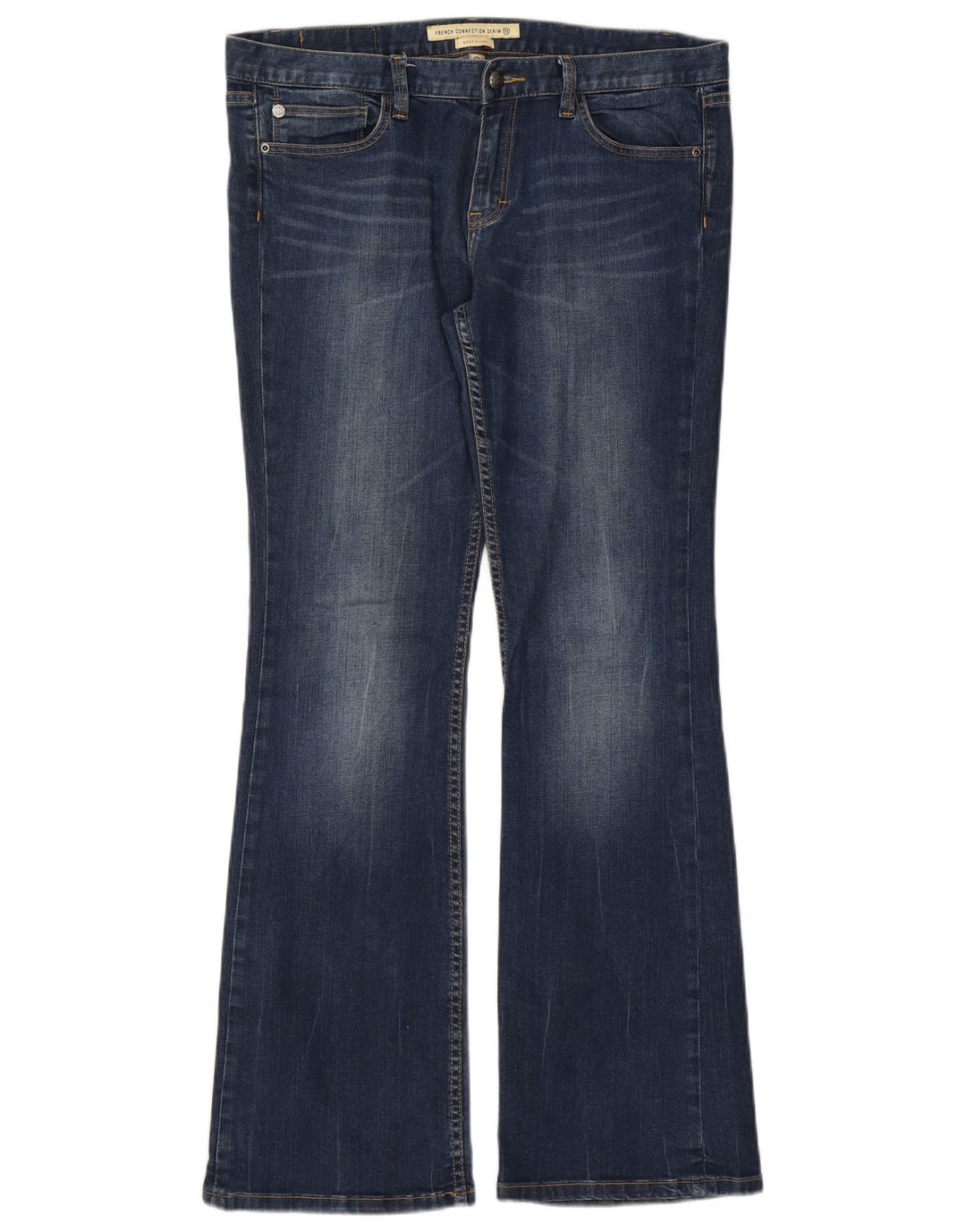Γυναικείο Γυναικείο Μποτάκι Γαλλικό Connection Flared Jeans US 16 2XL W38 L33 Μπλε βαμβακερό