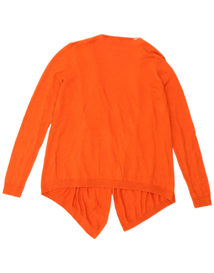 Massimo Dutti Γυναικείο ασύμμετρο ανοιχτό πουλόβερ UK 14 Medium Orange