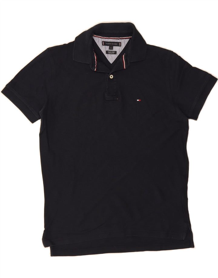 TOMMY HILFIGER Mens Regular Fit Polo Shirt Medium Navy Blue Cotton Vintage Tommy Hilfiger and Second-Hand Tommy Hilfiger from Messina Hembry 