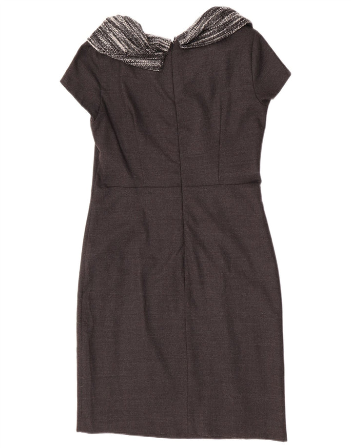 Max & Co. Γυναικείο φόρεμα με θήκη UK 12 Medium Grey Wool