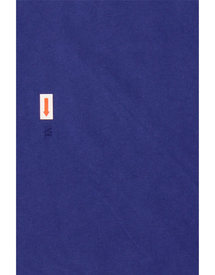Ανδρικό γραφικό T-Shirt Adidas Top από μεσαίο μπλε βαμβακερό
