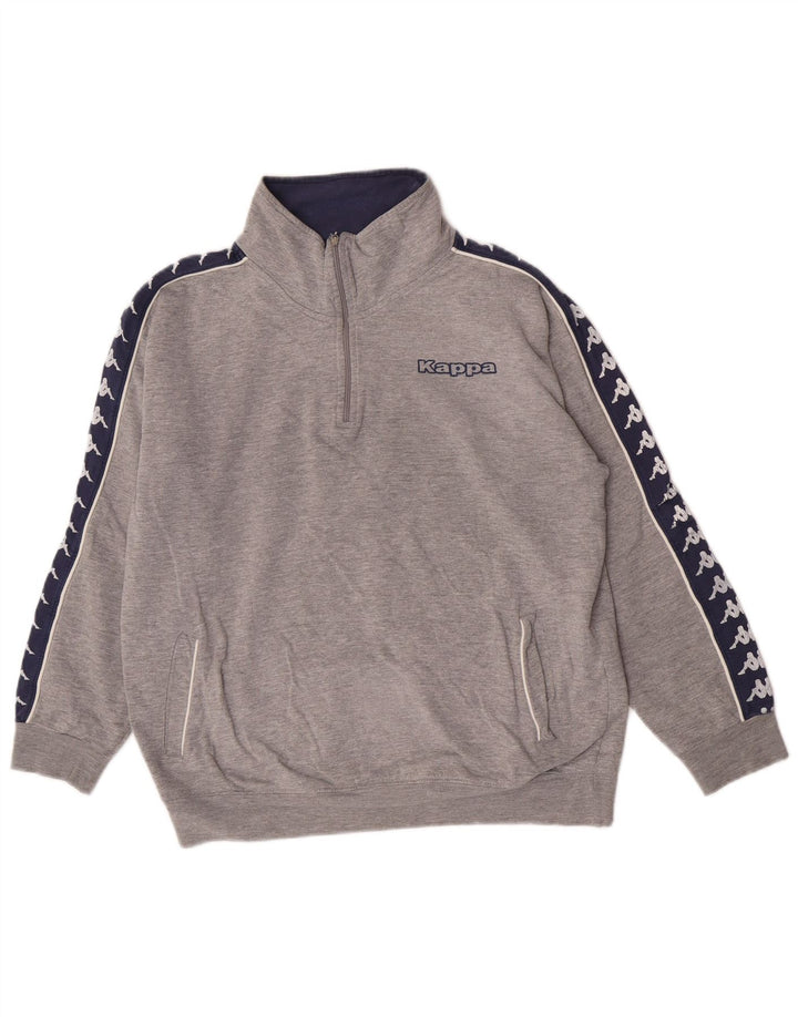 Γυναικείο γραφικό φούτερ Kappa Jumper UK 14 Medium Grey Colourblock