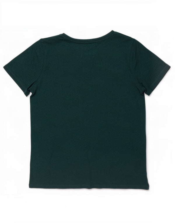 Superdry Γυναικείο T-Shirt Top UK 14 Large Green Flecked Cotton