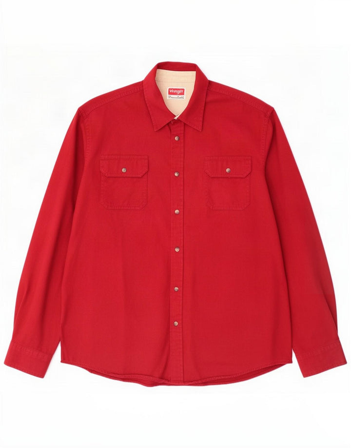 Ανδρικό πουκάμισο Wrangler XL κόκκινο βαμβακερό