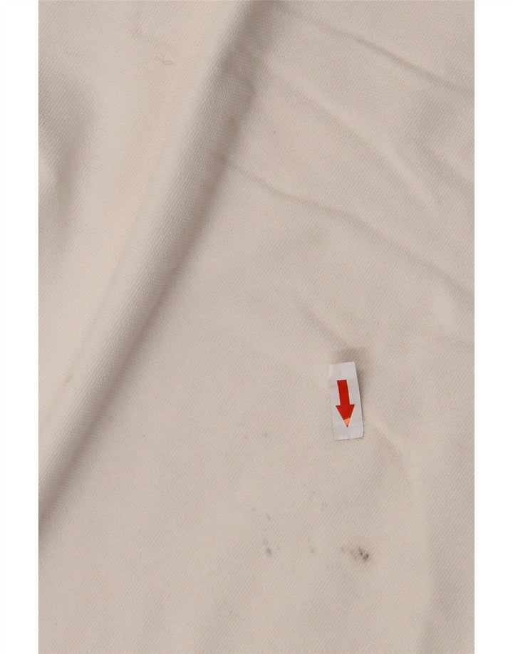 Ανδρικό μπλουζάκι πόλο Kappa XL Λευκό βαμβακερό