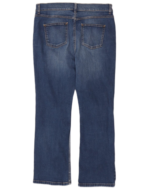 Marks & Spencer Γυναικεία Slim Bootcut Jeans UK 14 Large W34 L28 Blue Cotton