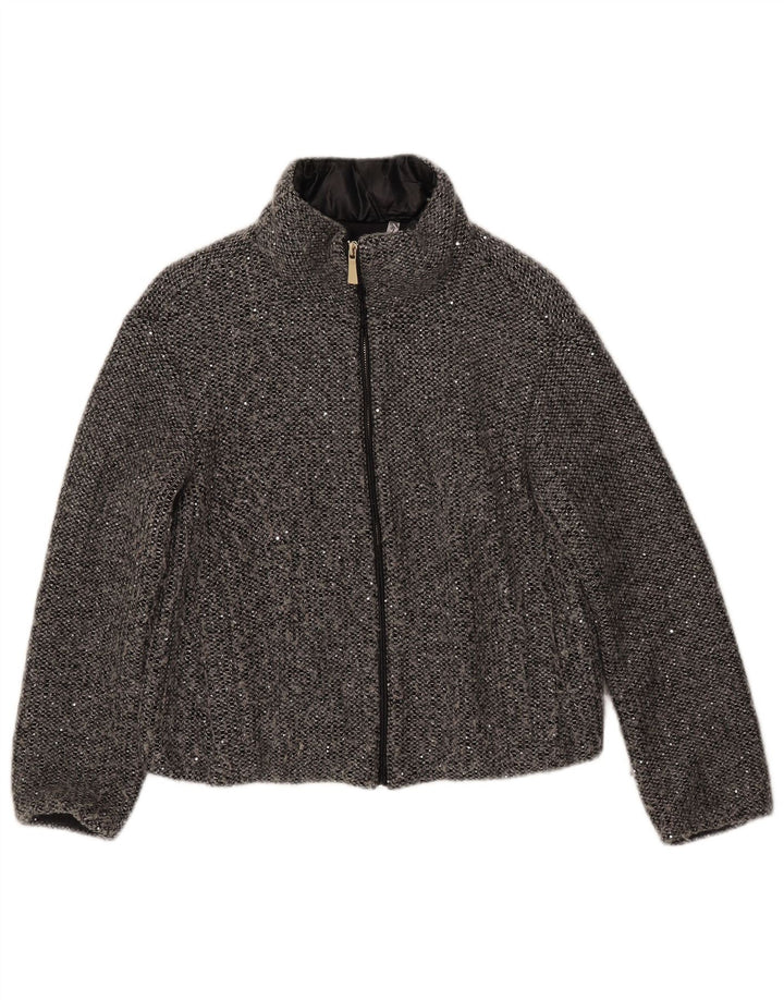 Γυναικείο μπουφάν Marella UK 8 Small Grey Flecked Polyester