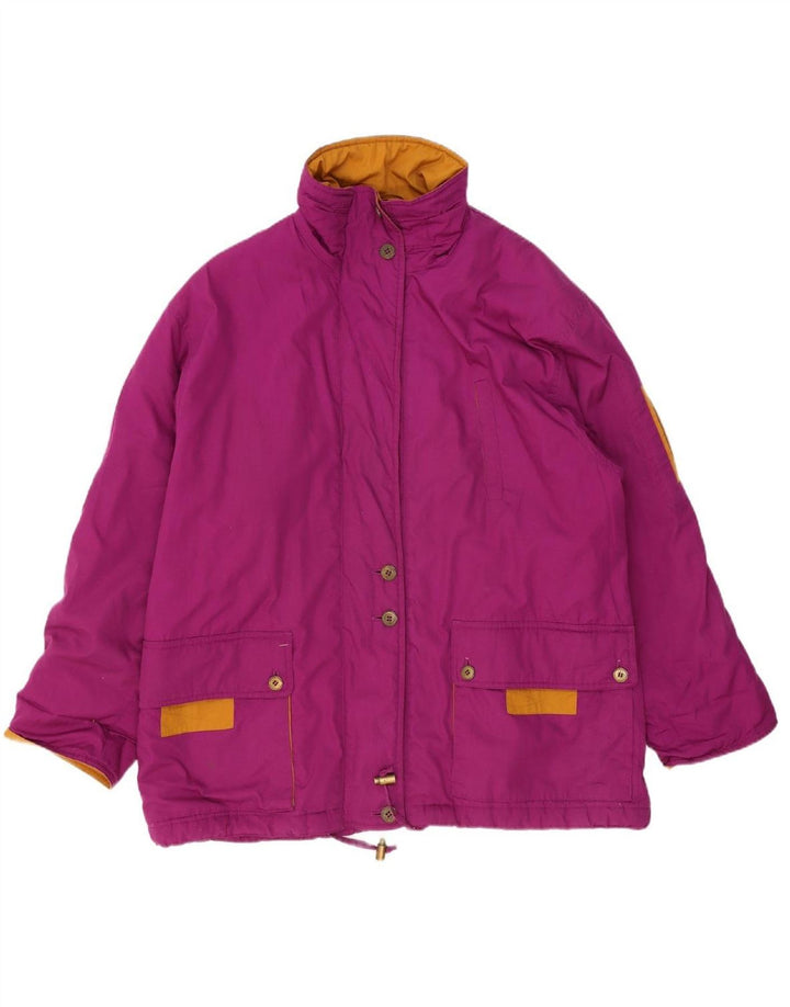 C&A Womens Windbreaker Jacket UK 16 Large  Purple Polyester