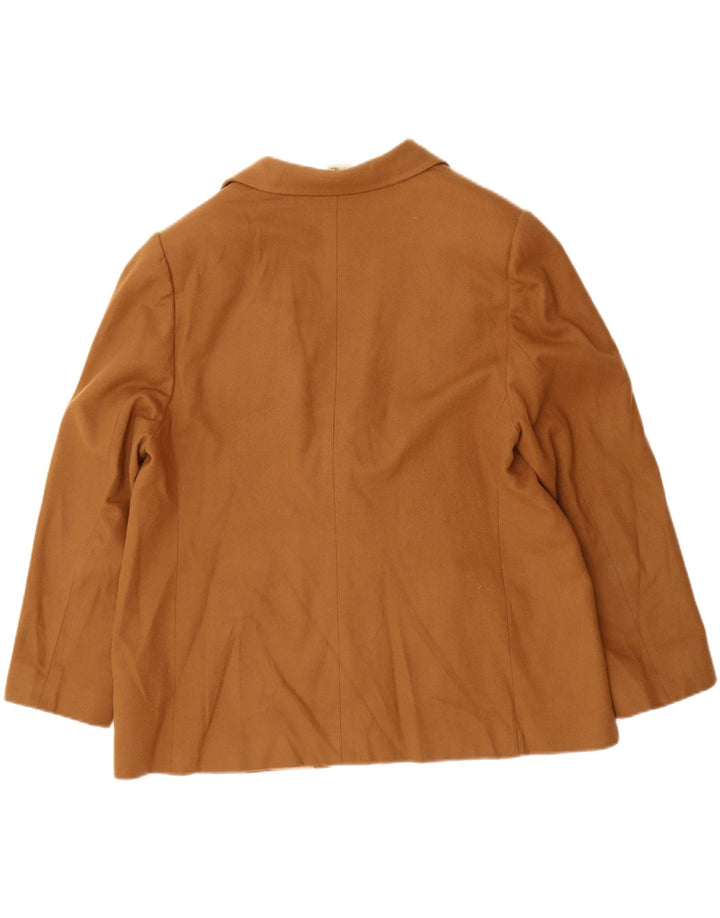 GIANFRANCO FERRE Womens 1 Button Blazer Jacket UK 18 XL Brown Wool Vintage Gianfranco Ferre and Second-Hand Gianfranco Ferre from Messina Hembry 