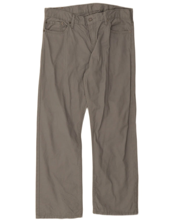 Levi's Mens 514 Straight Casual Παντελόνι W38 L30 Γκρι βαμβακερό