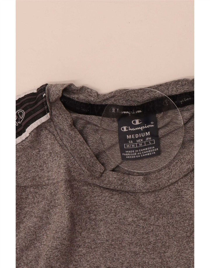 Ανδρικό γραφικό T-Shirt Champion Top Medium Grey Colourblock