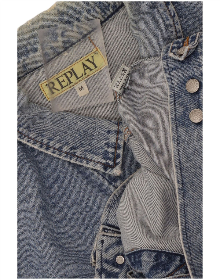 Ανδρικό τζιν μπουφάν Replay UK 38 Medium Blue Cotton