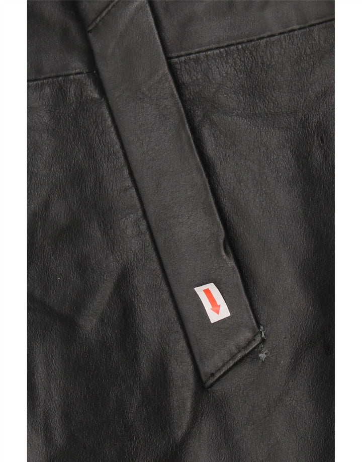 VINTAGE Mens Leather Coat UK 44 2XL Black Vintage Vintage and Second-Hand Vintage from Messina Hembry 