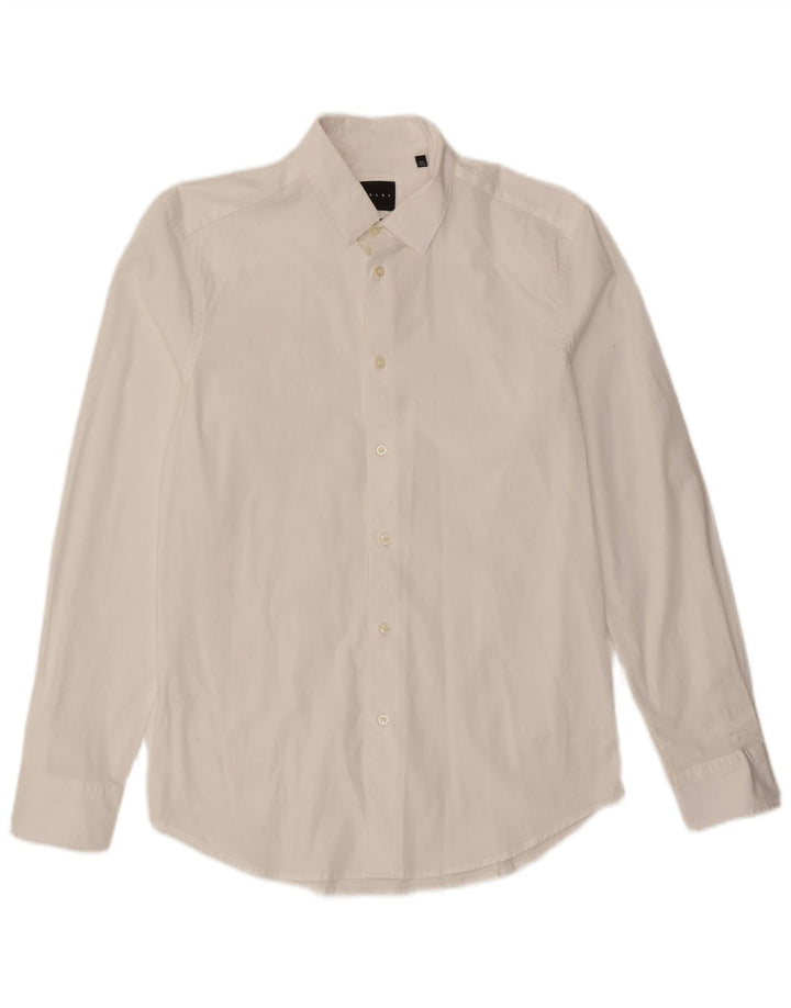 Sisley Ανδρικό πουκάμισο Slim Fit Size 40 15 3/4 Medium White