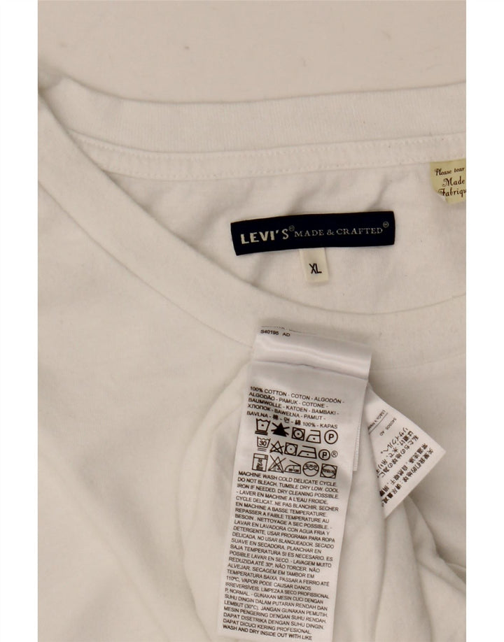 Ανδρικό T-Shirt Levi's Top XL Λευκό βαμβακερό