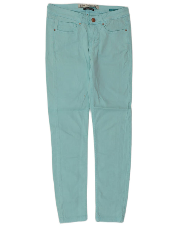 Zara Γυναικεία Trafaluc Skinny Jeans EU 34 2XS W24 L25 Τιρκουάζ βαμβακερό