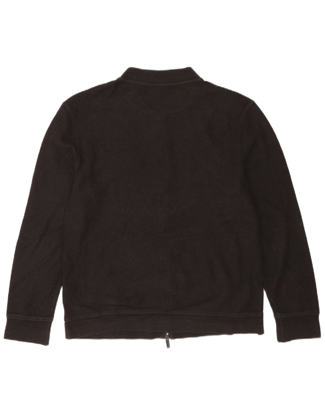 Ανδρικό πουλόβερ Massimo Dutti Ζακέτα μεγάλο μαύρο βαμβακερό