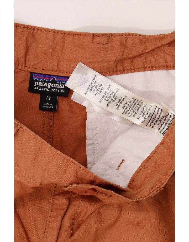 Ανδρικό σορτς Chino Patagonia W32 από μεσαίο πορτοκαλί βαμβακερό