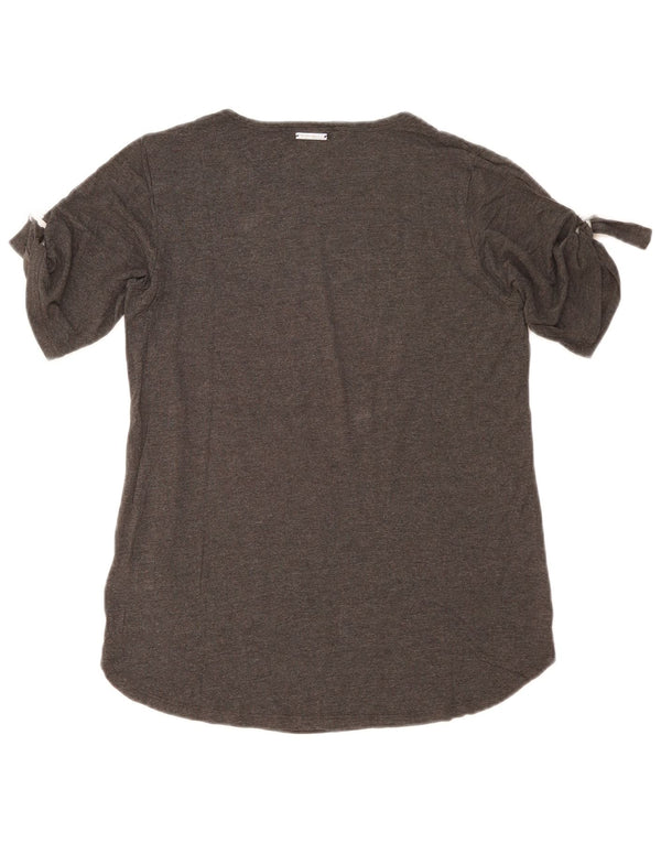 Michael Kors Γυναικείο T-Shirt Top UK 10 Small Grey Viscose