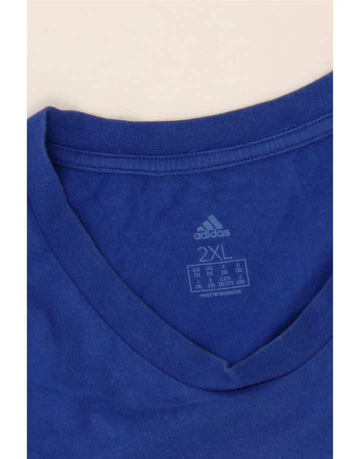 Ανδρικό γραφικό T-Shirt Adidas Top 2XL Blue