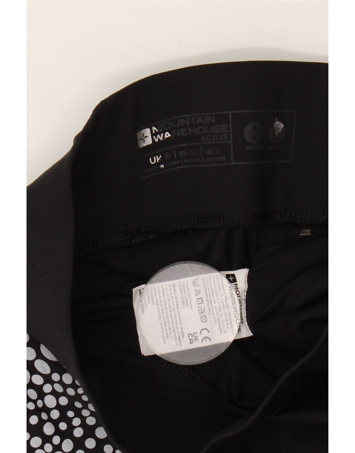 Mountain Warehouse Γυναικεία Κολάν UK 6 XS Μαύρο στίγματα Πολυαμίδιο