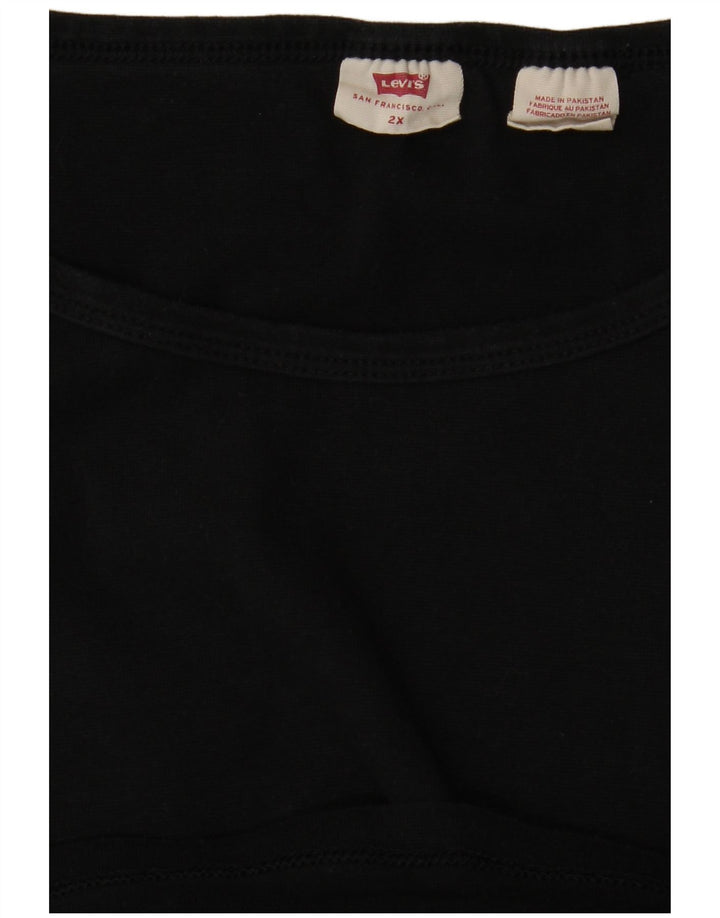 LEVI'S Γυναικείο T-Shirt Top UK 20 2XL Μαύρο