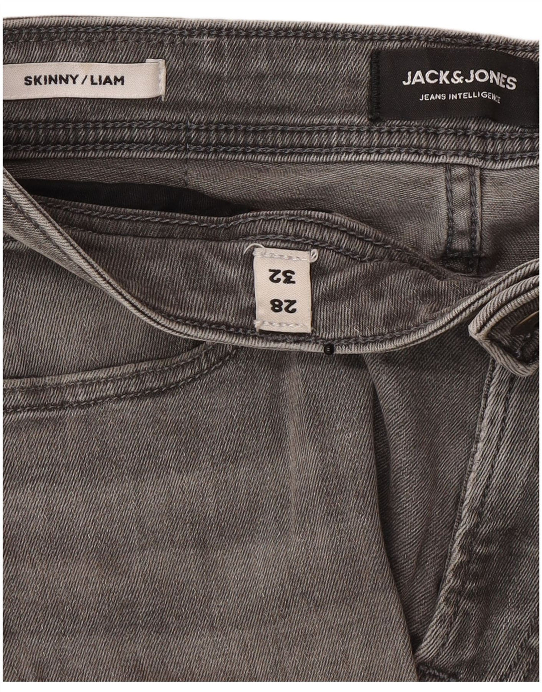 Jack & Jones Ανδρικό Liam Skinny Jeans W28 L32 Grey