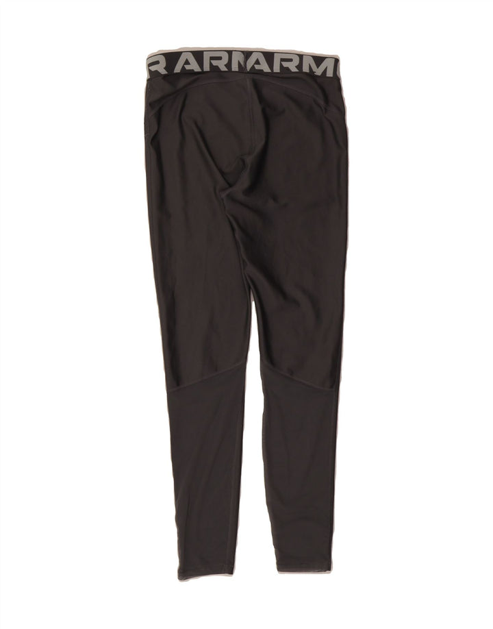 UNDER ARMOUR Womens Graphic Leggings UK 14 Medium  Grey Polyester Vintage Under Armour and Second-Hand Under Armour from Messina Hembry 