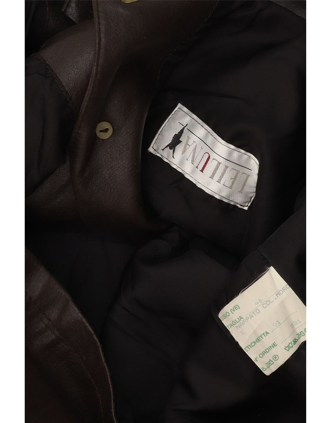 Vintage Γυναικείο Oversized Δερμάτινο Παλτό IT 46 Μεγάλο Καφέ Δερμάτινο