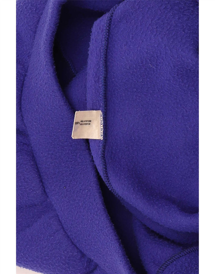 Vintage ανδρικό γραφικό φλις jumper Μεγάλο πολύχρωμο μπλοκ χρώματος