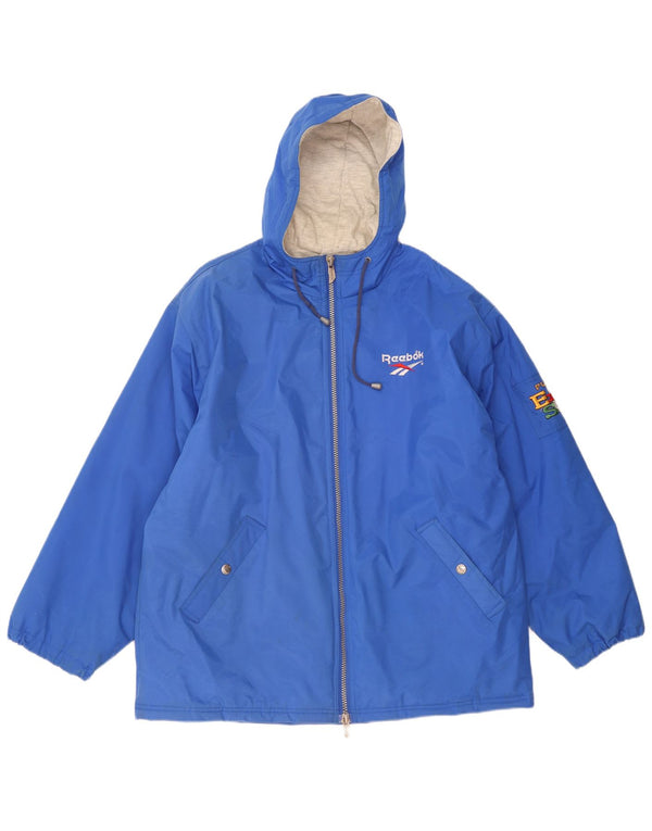 Ανδρικό μπουφάν με κουκούλα Reebok UK 42 XL Blue Polyamide
