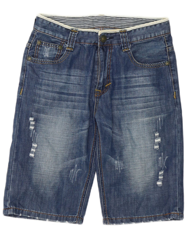 Vintage Ανδρικό Distressed τζιν σορτς W32 μεσαίο μπλε βαμβακερό