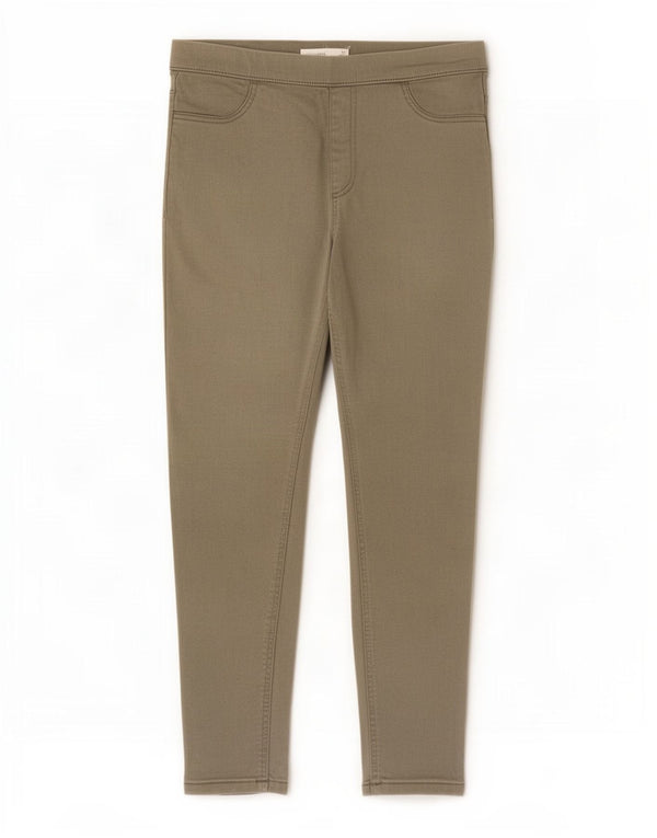 Marks & Spencer Γυναικεία Crop Jegging Jegging UK 12 Medium W37 L25 Khaki Cotton