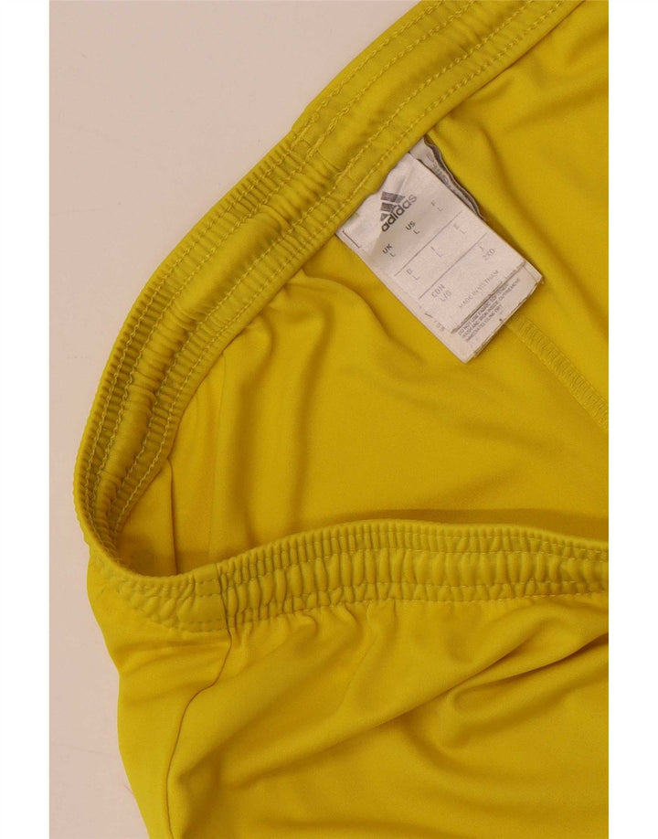 Ανδρικό σορτς Adidas Climalite με μεγάλο κίτρινο πολυεστέρα