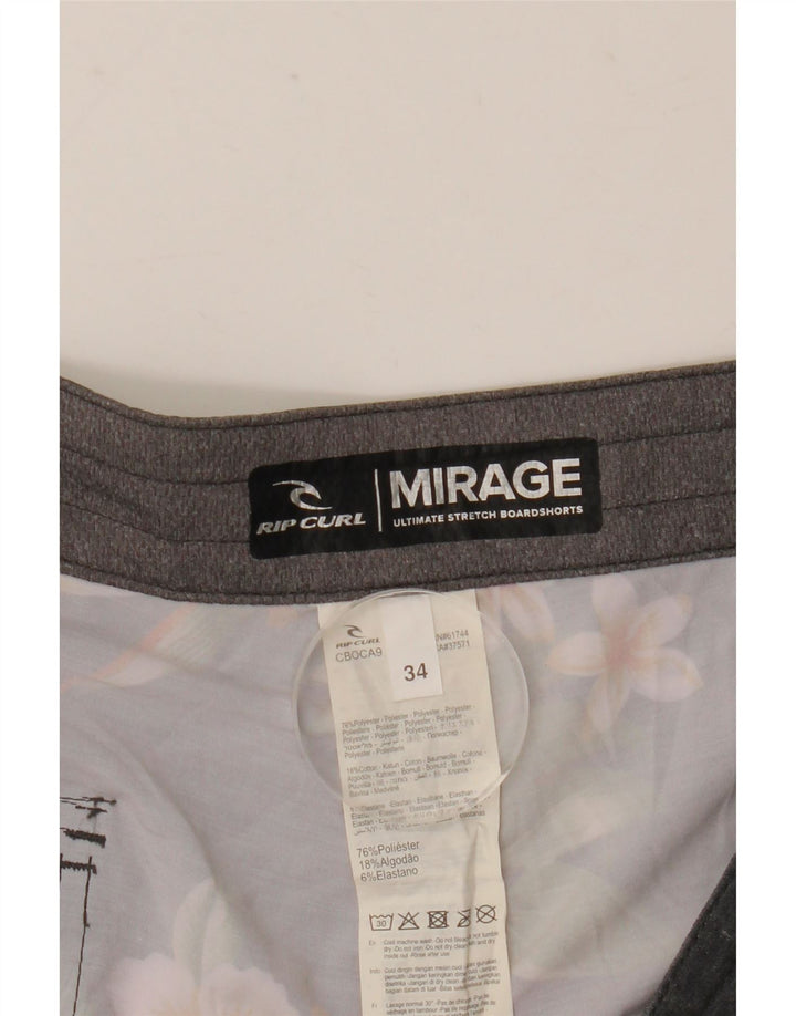 Rip Curl Ανδρικό σορτς κολύμβησης Mirage μεγάλο γκρι λουλουδάτο πολυεστέρα